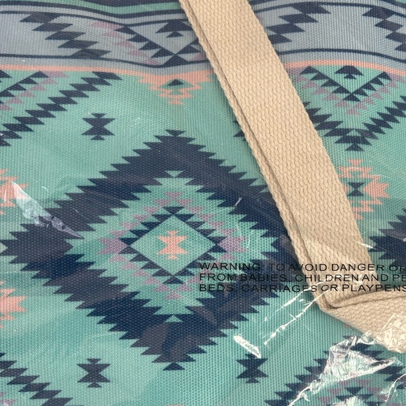 🩵New Ruggine Bohemian Ethnic Print Tote Bag And Matching Wristlet🩵 - Picture 10 of 11